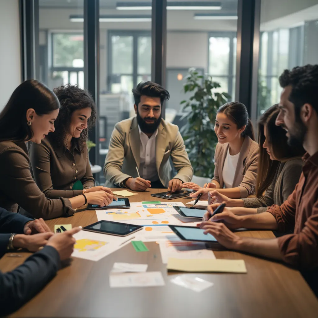 Equipo de FinMexConsult en una sesión de lluvia de ideas estratégicas
